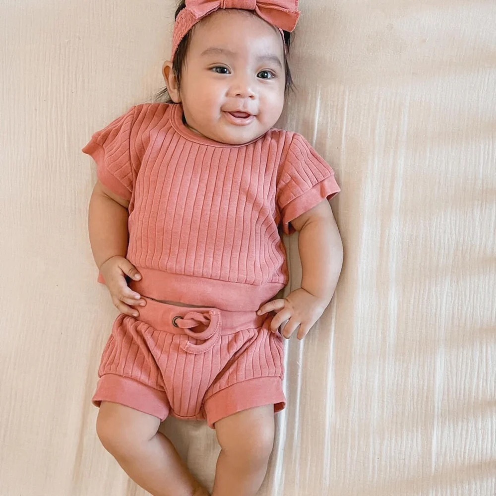 Sleeveless Ribbed Matching Toddler Set
